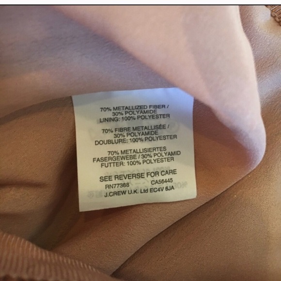 J. Crew Rose Gold Metallic Skirt - Picture 5 of 6